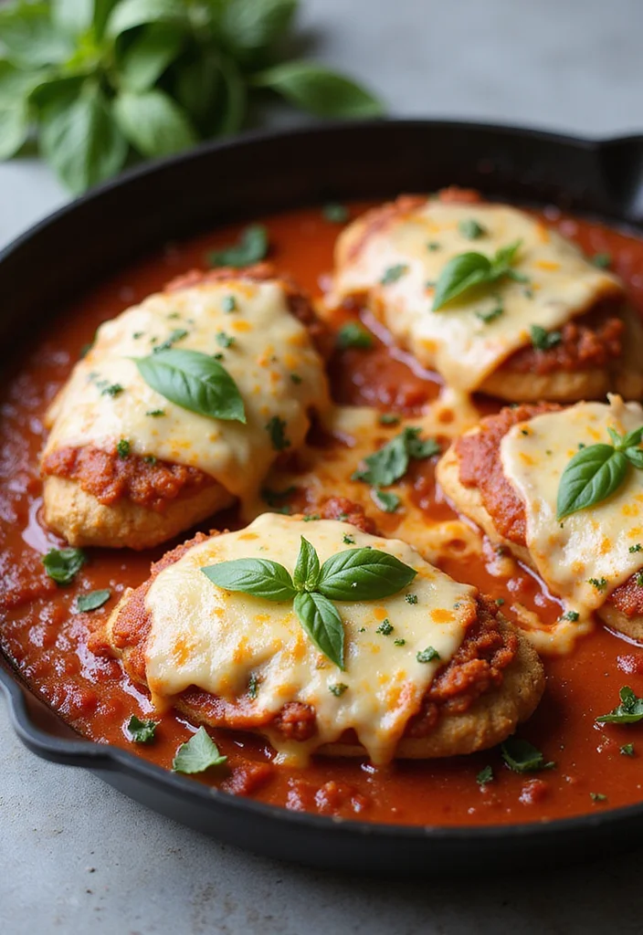 12 Quick Keto Dinner Recipes Ready in Minutes - 3. One-Pan Chicken Parmesan