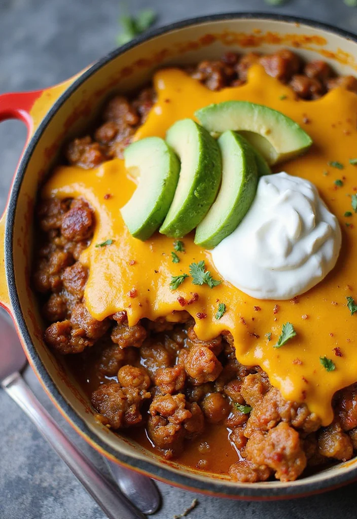 12 Quick Keto Dinner Recipes Ready in Minutes - 5. Keto Taco Skillet