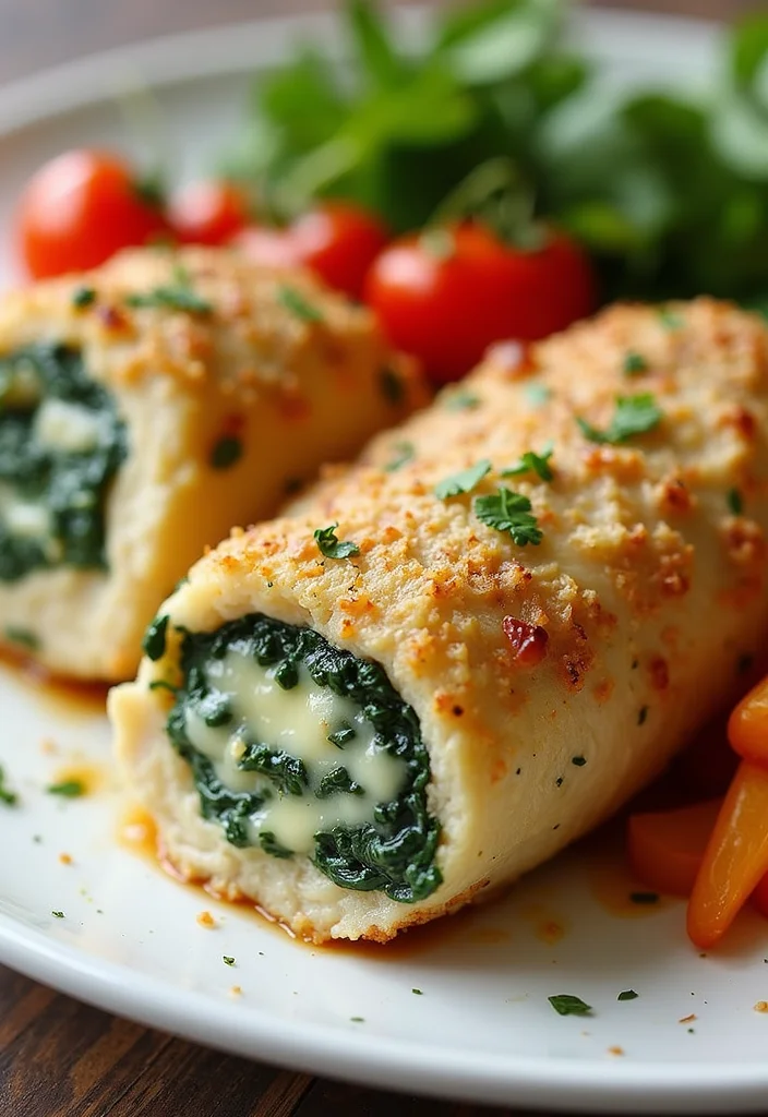 12 Quick Keto Dinner Recipes Ready in Minutes - 6. Spinach and Cheese Stuffed Chicken