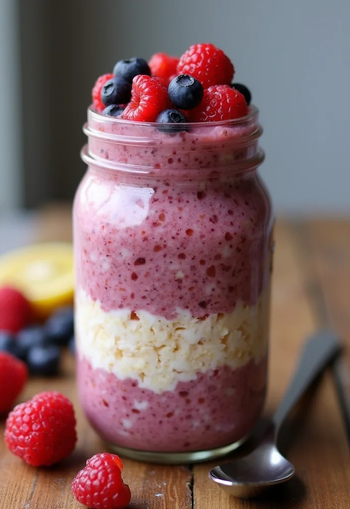 12 Vegan Breakfast Recipes for Bright Mornings - 2. Berry Bliss Overnight Oats