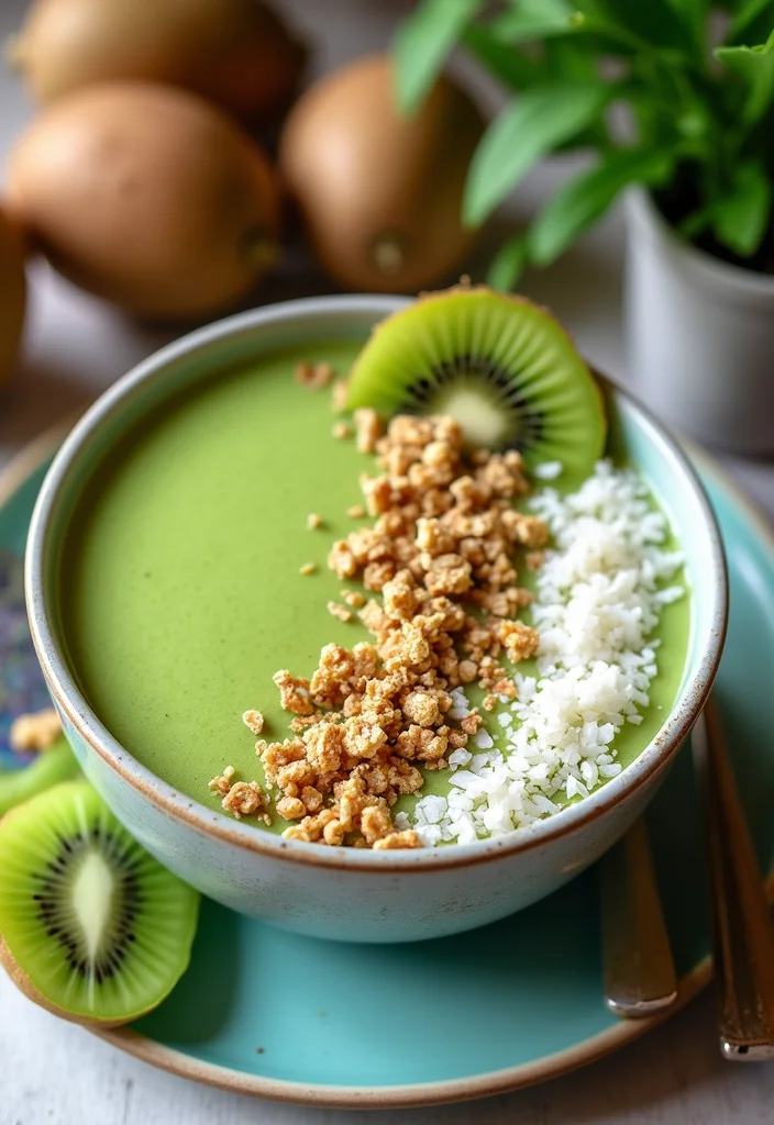 12 Vegan Breakfast Recipes for Bright Mornings - 7. Matcha Smoothie Bowl