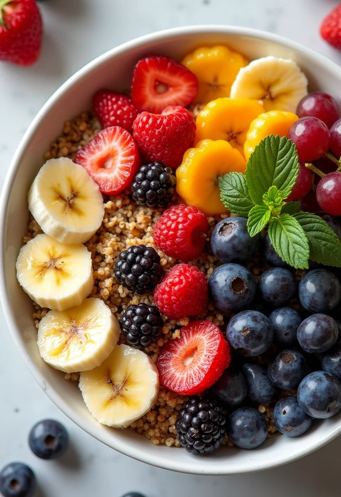 12 Vegan Quinoa Recipes for Light Protein Meals - 10. Quinoa Fruit Salad