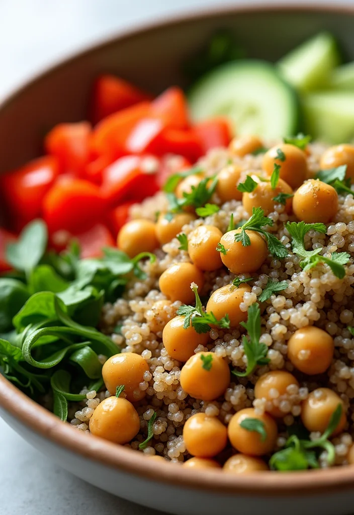 12 Vegan Quinoa Recipes for Light Protein Meals - 7. Quinoa and Chickpea Salad
