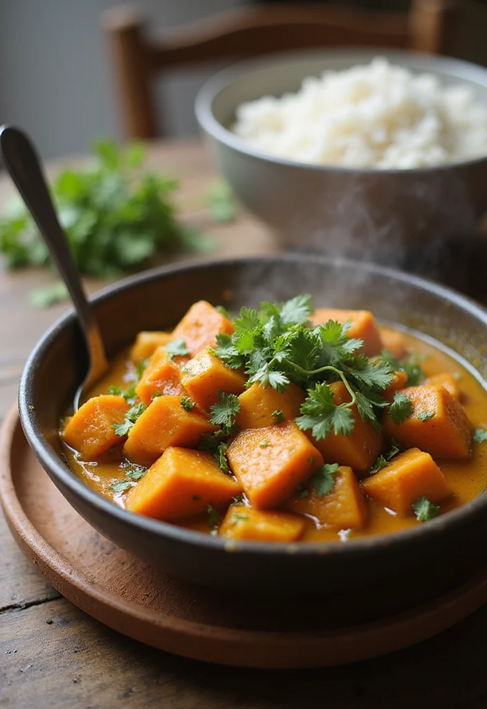 12 Vegan Sweet Potato Recipes for Comfort Meals - 10. Sweet Potato Curry