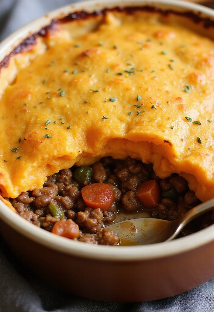 12 Vegan Sweet Potato Recipes for Comfort Meals - 4. Sweet Potato & Lentil Shepherd's Pie