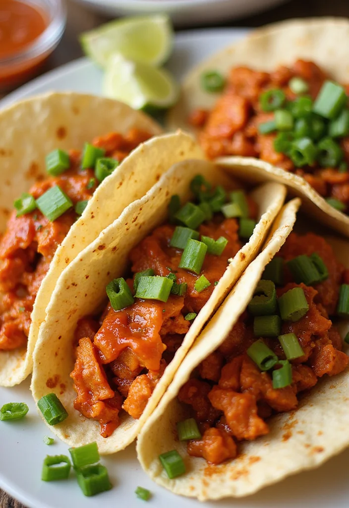 12 Vegan Taco Recipes Full of Fresh Flavor - 11. Kimchi Tacos with Sriracha Mayo