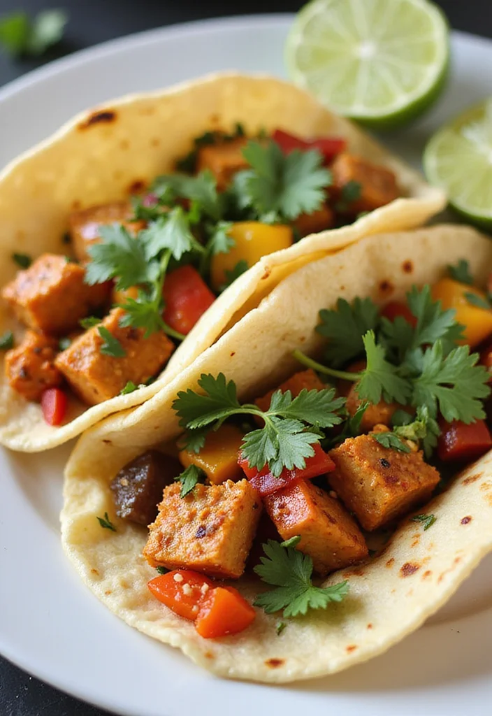 12 Vegan Taco Recipes Full of Fresh Flavor - 2. Thai Peanut Tempeh Tacos