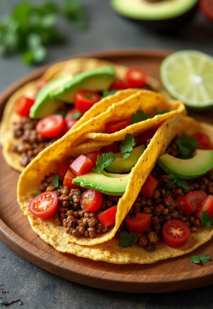 12 Vegan Taco Recipes Full of Fresh Flavor - 6. Spicy Lentil Tacos