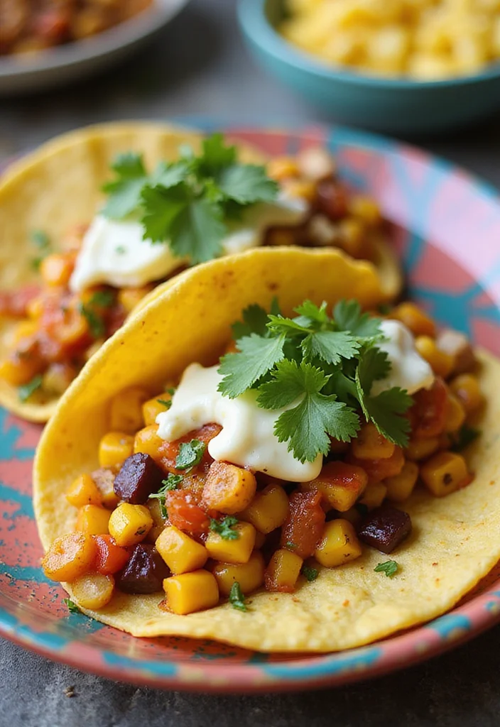 12 Vegan Taco Recipes Full of Fresh Flavor - 8. Mexican Street Corn Tacos