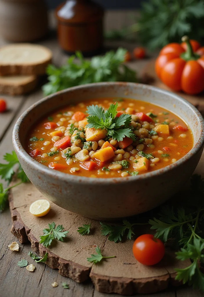 12 Winter Dinner Recipes for Warm Comfort Meals - 1. Hearty Vegetable and Lentil Soup