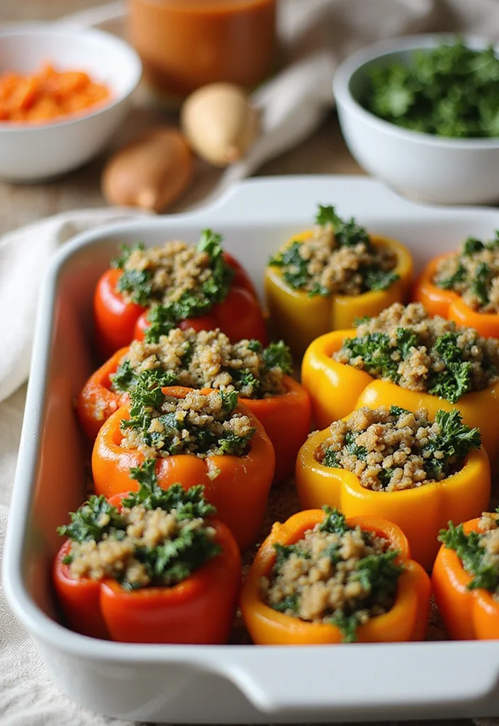 12 Winter Dinner Recipes for Warm Comfort Meals - 4. Quinoa and Kale Stuffed Peppers