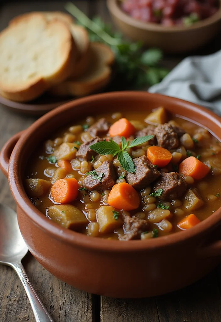 12 Winter Dinner Recipes for Warm Comfort Meals - 7. Savory Beef and Barley Stew