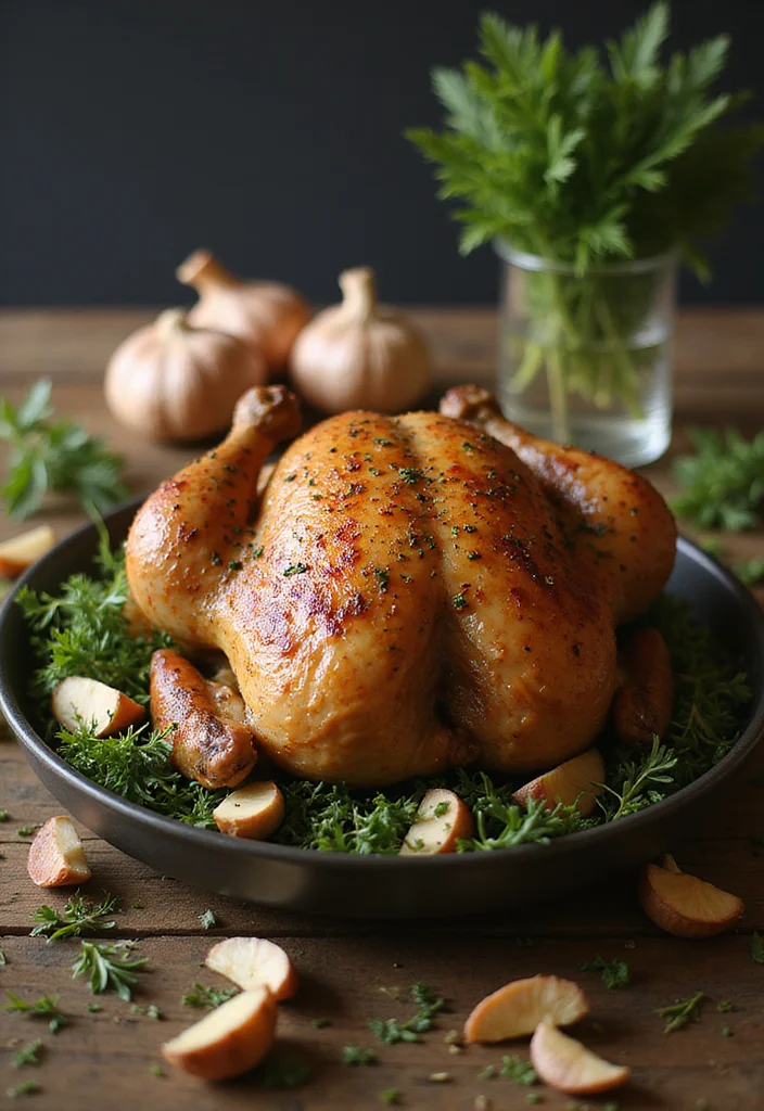 12 Winter Dinner Recipes for Warm Comfort Meals - 9. Garlic and Herb Roasted Chicken